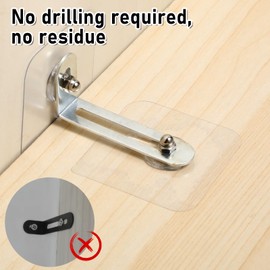 Adhesive Furniture Wall Anchors, Anti Tip Furnitures Straps No Drill 6 Packs Furniture Anchors Kit Furnitures Wall Safety Straps for Baby Proofing Cabinet Bookcase Dresser