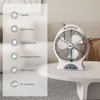 LUDGER 12" Rechargeable Fan with LED Lights (EL-8212F), Portable, Long