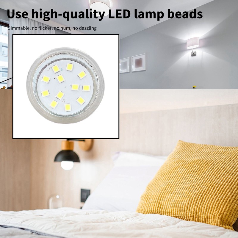 4PCS MR11 12LED Light Bulb 2W 300LM Spot Light Bulb
