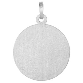 trendor Necklace with guardian angel pendant, diameter 18 mm, 925 silver, elegant jewellery for men and women, magical gift idea, 41472, Sterling Silver