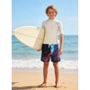 Idgreatim Youth Boys Swim Trunks Kids Neon Geometric Bathing Suits