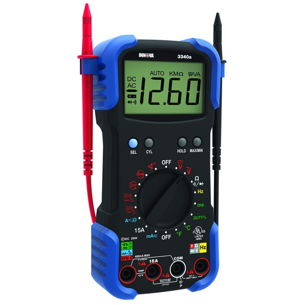 Innova 3340 Professional Automotive Digital Multimeter, Black