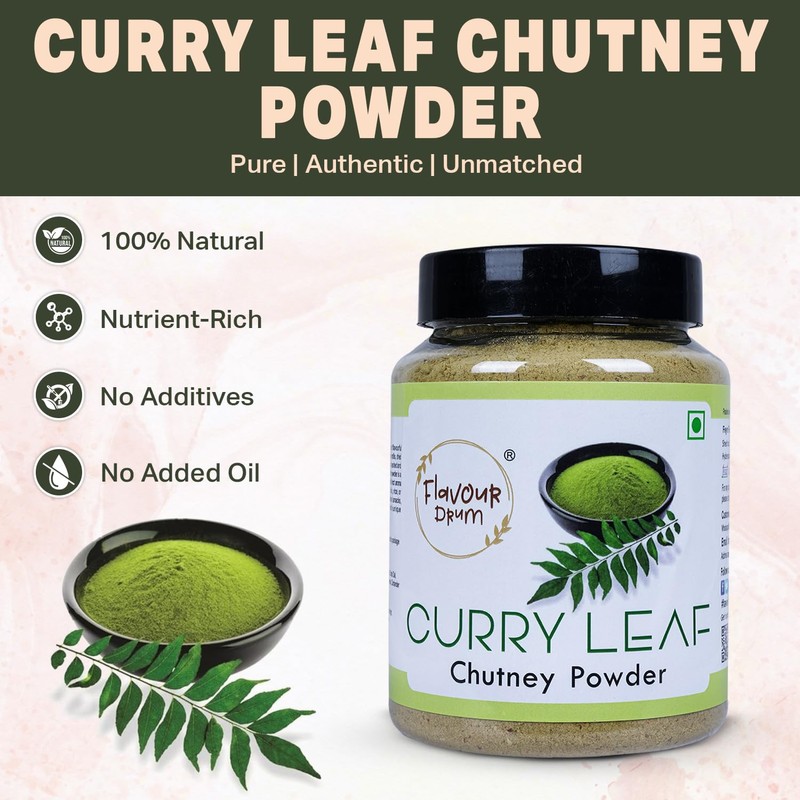 Flavour Drum Curry Leaf Chutney Powder,7 oz (200 g) |