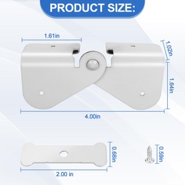 Gutter Zipper Hinges for Gutter Downspout Extension, Gutter Extension Hinge Compatible with Rectangle or Square Downspout, Rain Gutter Downspout Extension Flip-Up Hinge（8 Pack）