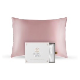 Copper Ionized Mulberry Silk Pillowcase - Smoother, Clearer Skin & Hair - Anti-Aging, Anti-Acne - 22 Momme High-Grade Fibers (1 case, Standard, Rose Pink)