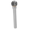 Single Cut Burr Ball Shape Carbide Rotary File Professional for