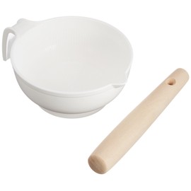 Richell Cooking Supplies Mortar Set 4.1 x 5.5 x 1.8 inches (10.5 x 14.0 x 4.5 cm), 1.9 oz (55