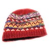 Hand Knit Wool and Recycled Silk Beanie Hat Fleece Lined