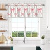 Vodbne Bow Valances, Rod Pocket Valance Curtains 52 x 18in,