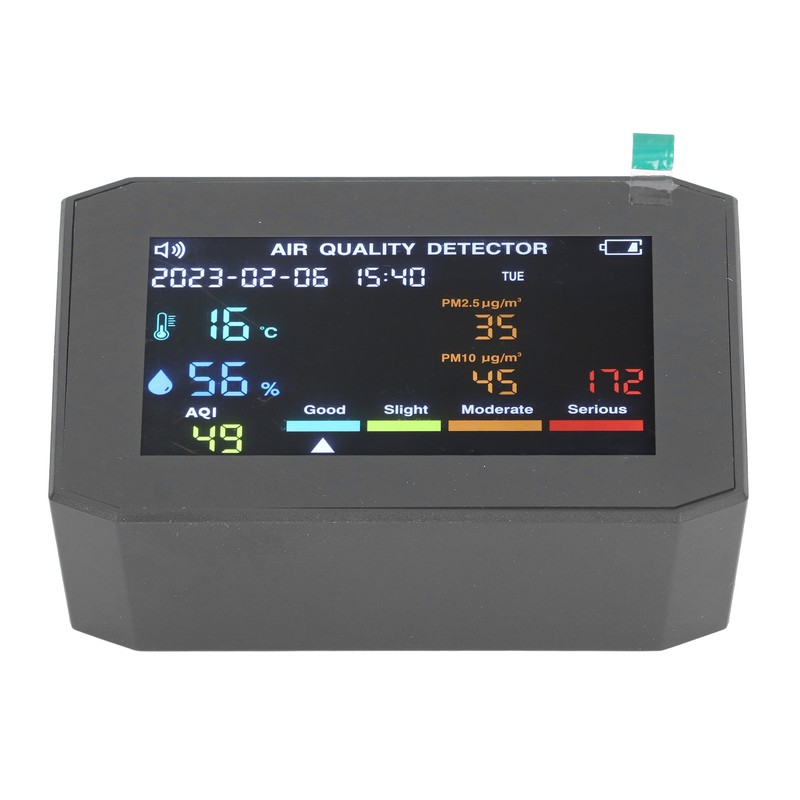 Air Quality Monitor PM2.5 PM10 HCHO TVOC CO2 Temperature Humidity