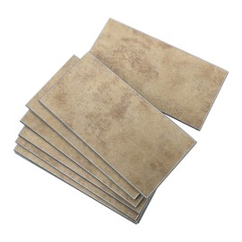 Peel and Stick Backsplash Subway Tile, 3"x6" Antique Brass Self-Adhesive Stick on Wall Tiles for Kitchen Bathroom Fireplace (48 Pieces)