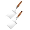 KONTONTY 2Pcs Stainless Steel Steak Spatulas with Ergonomic Handle for