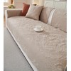 vctops Boho Cotton Quilted Couch Cover Soft Embroidered Sofa Cover