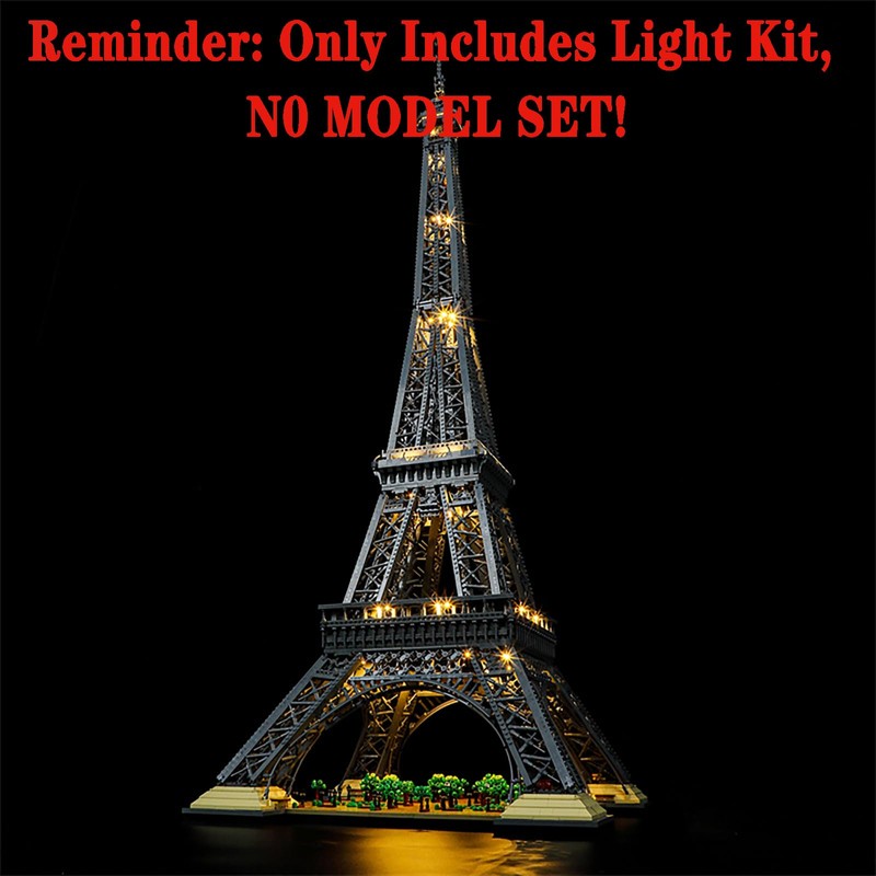 MENZAVA Light Set Compatible with 10307 Eiffel Tower Icons -