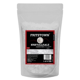 FRITZTOWN® Crystal Salt Known as Himalayan Salt | Diamond White | Coarse for Salt Mill | 500g | Resealable | Original from Punjab Pakistan