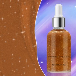 WALULAN Sponge Air Cushion Powder Puff High Gloss Glitter Powder, Facial Powder Blusher Brightening Pearl, Suitable for Hair, Clavicle, Face, Body Glitter Contour Patting Powder