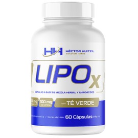 Héctor Huitzil Signature Series LIPOx – Suplemento en Cápsulas a base de Mezcla Herbal y Aminoácidos | Cetonas de Frambuesa, Té Verde, Paprika, Pimienta Cayena y Ginseng | 60 servicios