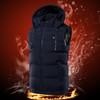 Electric Heating Vest USB 9 Heating Zones Sleeveless Hooded Full