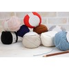 Yokota DARUMA 3100 Knitting Cotton Craft, Medium Thick, Col.8, Gray,