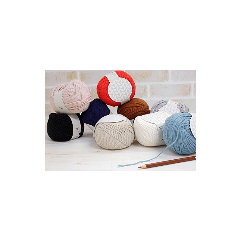 Yokota DARUMA 3100 Knitting Cotton Craft, Medium Thick, Col.8, Gray,