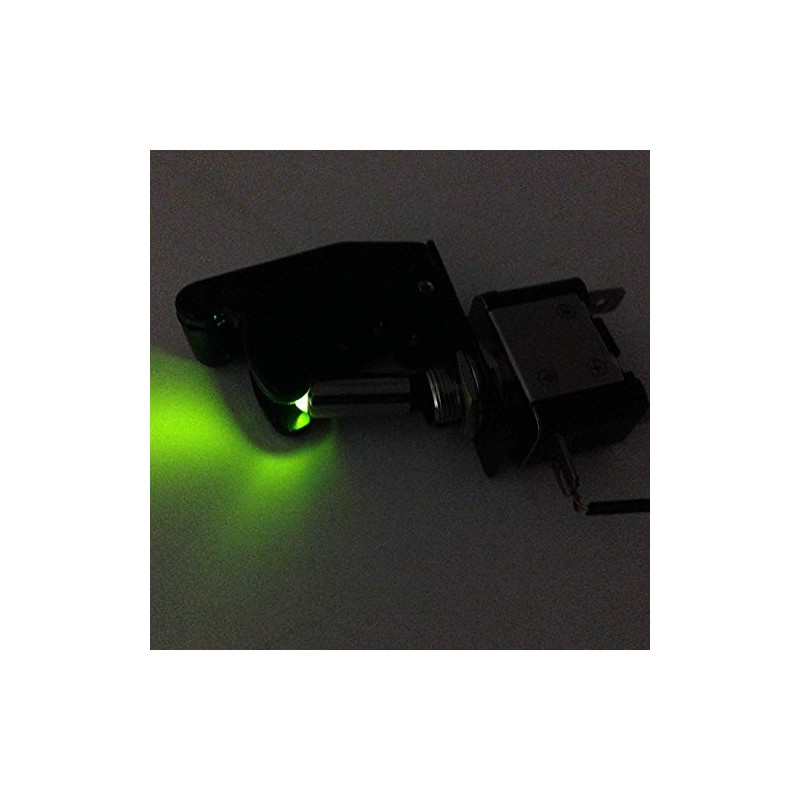 ILLUMINATED TOGGLE SWITCH ON/OFF 25 AMP 12VDC COLOR WITH POSITION