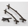 10 Pack Bronze Twig Pulls Branch Zinc Alloy Decorative Cabinet
