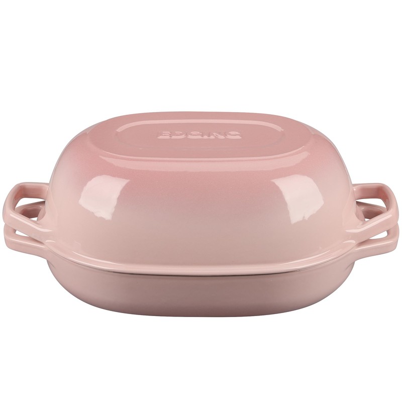 EDGING CASTING Enameled Cast Iron Dutch Oven Pot with Lid,