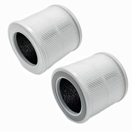 True HEPA Filters Compatible with Proton Pure Air Purifier,H13 Replacement 4-Stage Filtration High-efficiency Activated carbon 2-IN-1 Air Clean Dust,2-Pack