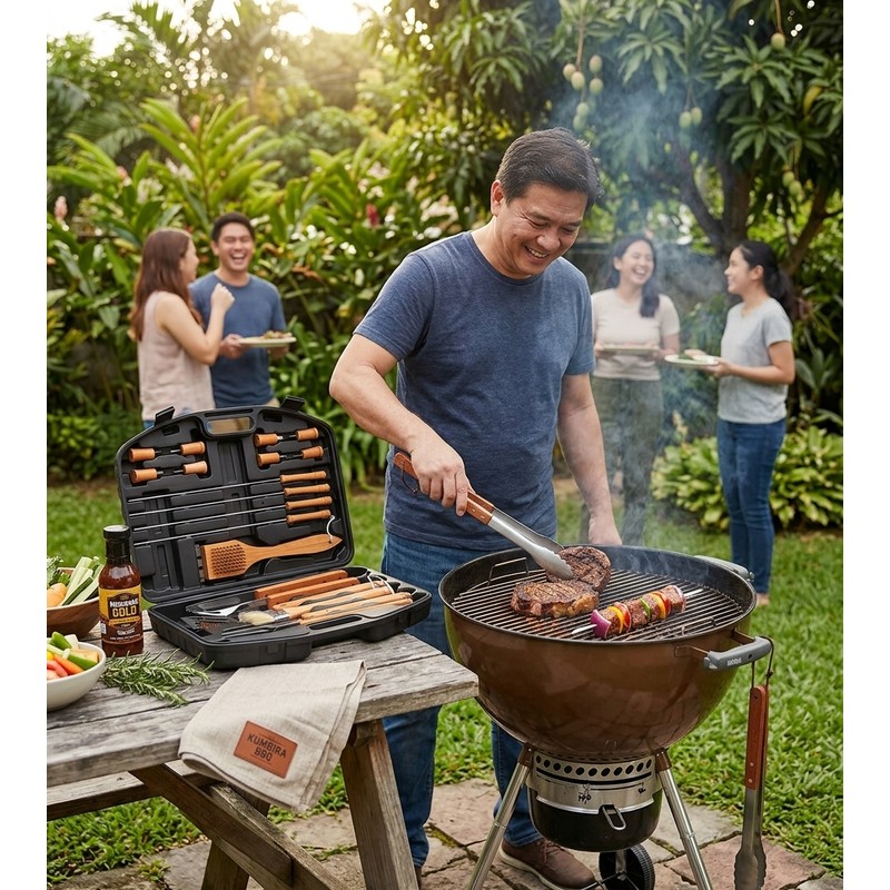 BBQ Tool Set for Outdoor Grilling – Stainless Steel Barbecue