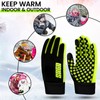 SAGA SPORTS All-Season Waterproof Gloves - Glow in The Dark,