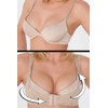 Boolavard Oktoberfest Dirndl Push-Up BH Büstenhebe Schwarz/Hautfarben Gr. S-XXL. (XX-Large,