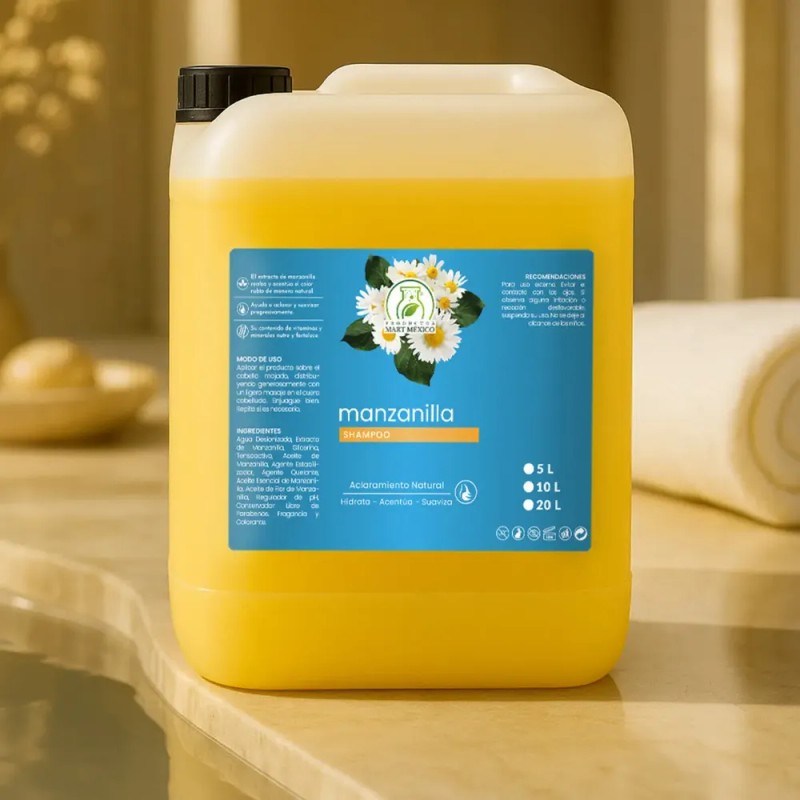 Shampoo Capilar De Manzanilla 10 Litros