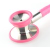 Professional Cardiology Stethoscope Stainless Steel Non Chill Chest piece (Pink)