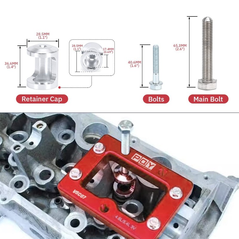 PQY Engine Valve Spring Compressor Tool Compatible with Ford Mustang