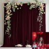 KUKUSOUL 10x10FT Wedding Curtain Backdrop Burgundy Curtains for Parties Wedding
