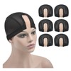 Pack of 6 Mesh Dome Wigs Caps U Part Wigs