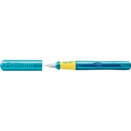 Pelikan Pelicano Jr. Fountain Pen, Turquoise Blue, Medium Point (A) [Genuine Product]