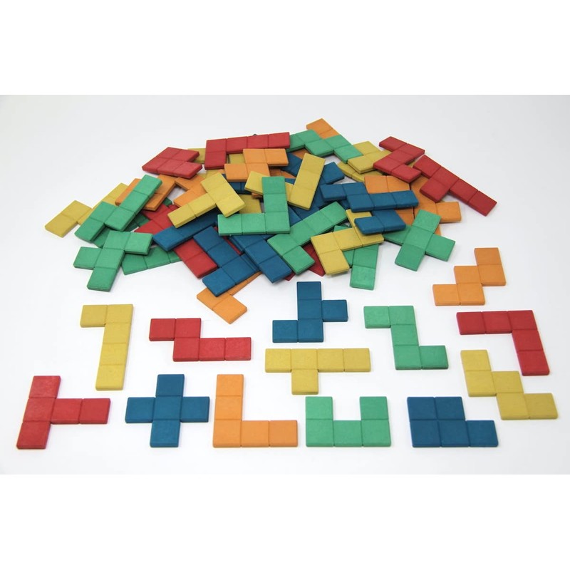 WISSNER 080590.000 Active Learning Pentominos 60 Pieces RE-Wood Beige