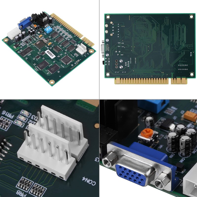 Classic 60 in 1 Jamma Kits Multicade Arcade Board PCB