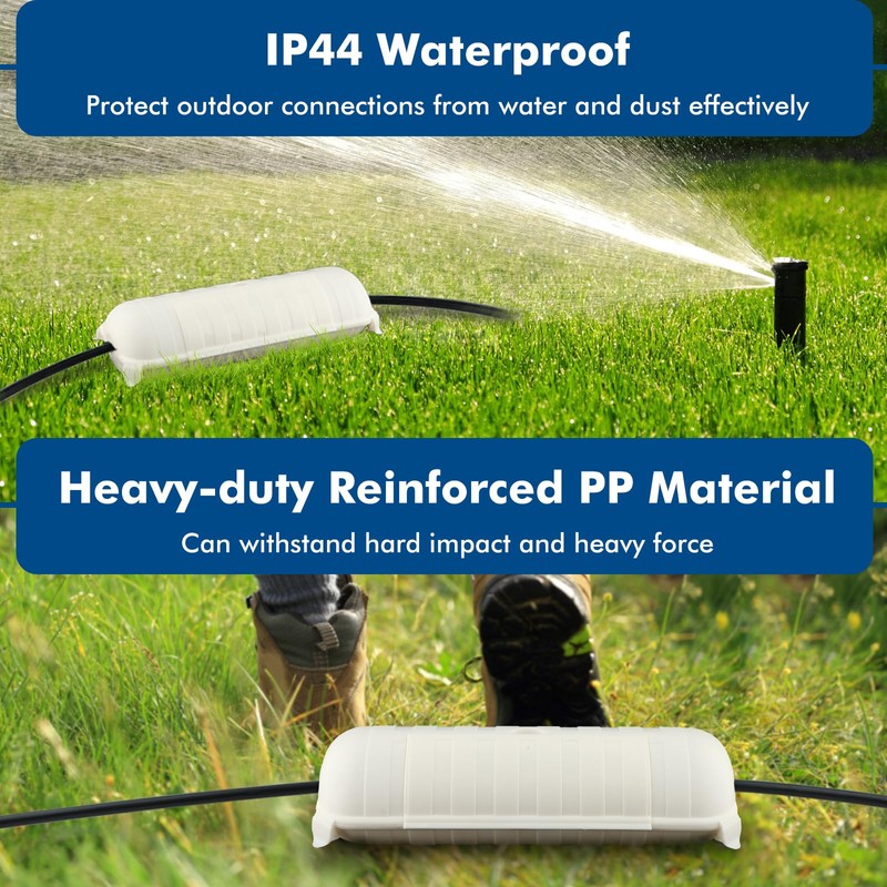 2 Pack of Outdoor IP44 Waterproof Connection Box by Restmo,