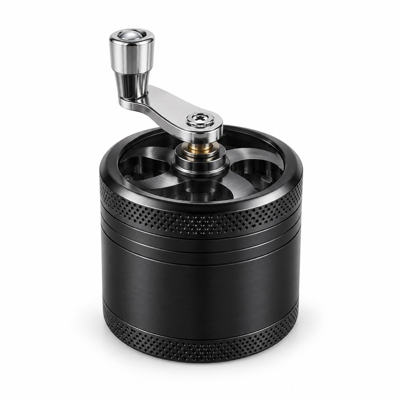 Manual Stainless Steel Spice Grinder for Peppercorns & Rock Salt