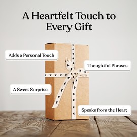 Sisterly Market - Custom Herringbone Cotton Ribbon, Natural 5/8 Inch Gift Ribbon with Black Heart Print, 10 Yards