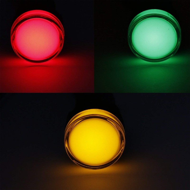 Heschen 22mm LED Indicator Pilot Light AD16-22D/S 12VDC 20mA Red
