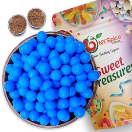 NY Spice Shop Royal Blue Sixlets Candy - 5 Pound Holiday Shimmer Chocolate Balls – Royal Blue Themed Event Candies for Holiday Snack Mix Treats, Seasonal Candy Buffet & Party Favor