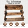 3-Tier Rustic Liquor & Wine Rack Countertop Shelf for Home