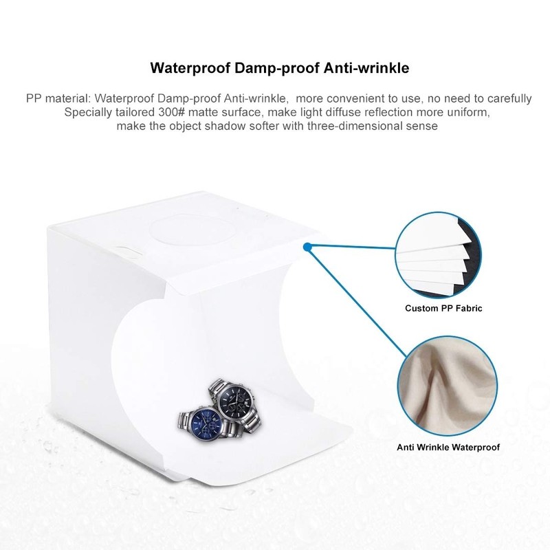 Mini Studio Light Box PULUZ 7.87in/20cm Foldable Photography Lighting Shooting