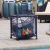 Pool Bins Rolling Pool Storage Small Organizer Bin, (18" W