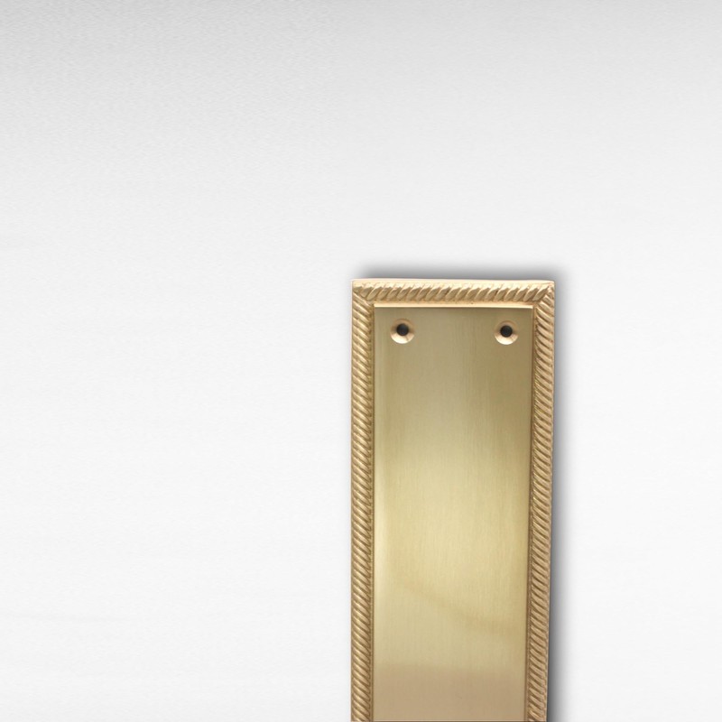 5mm Heavy Duty Solid Cast Brass Georgian Finger Plate Door