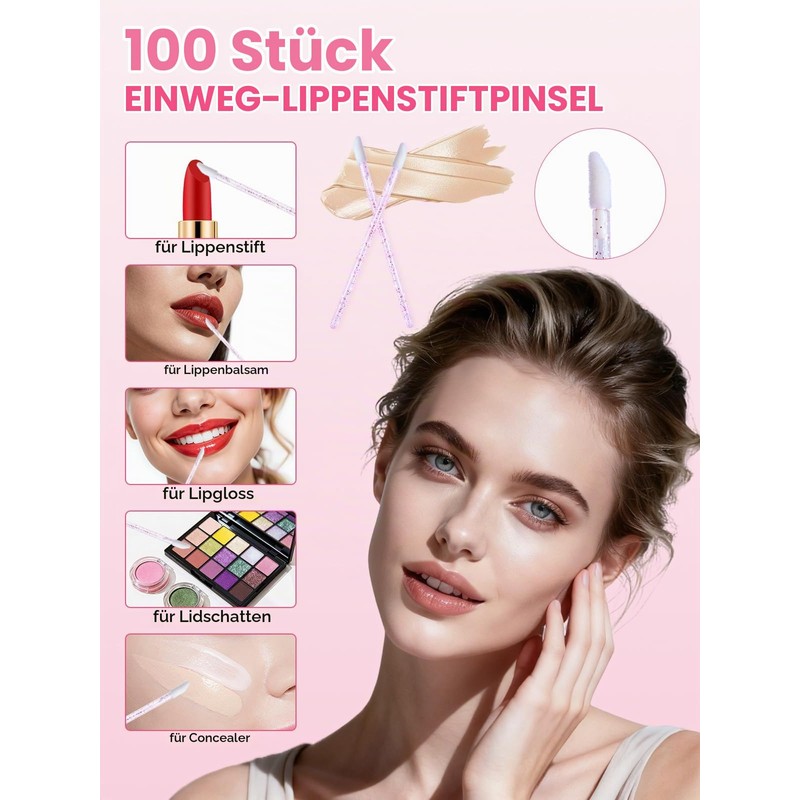 Pack of 302 Disposable Eyelash Brushes, Eyelash Brushes for Eyelash