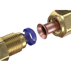 FlareSeal® Model MSP-0410 Leak Free SAE Flare Connections - Refrigerant Leaks Refrigeration, HVAC, Ductless, Schrader Valve or Mini Split Applications (1/4", Mini Split Pack - (2) 1/4" and (2) 5/8")